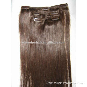 16 inch clip in human hair extensions